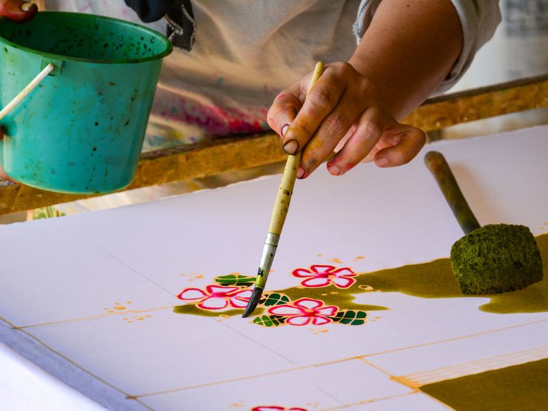 Flower Design for Batik: Motifs & Easy DIY Project