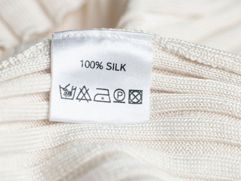 silk care label