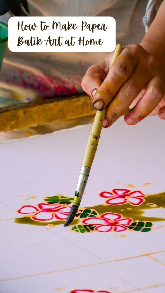 How to Make Paper Batik Art at Home (Crayons & Glue)