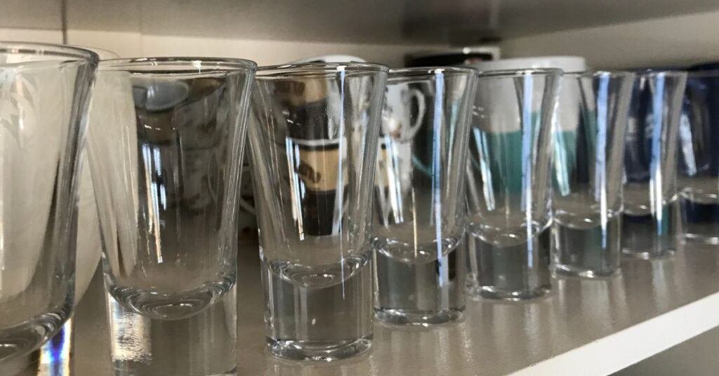 shot glass relief