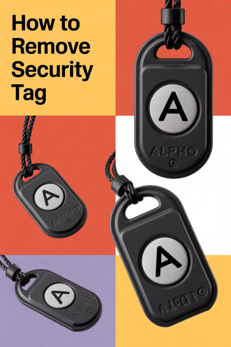 How to Remove Alpha Security Tag from Clothes: A Simple Guide ...