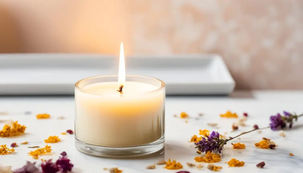 dried flower candles