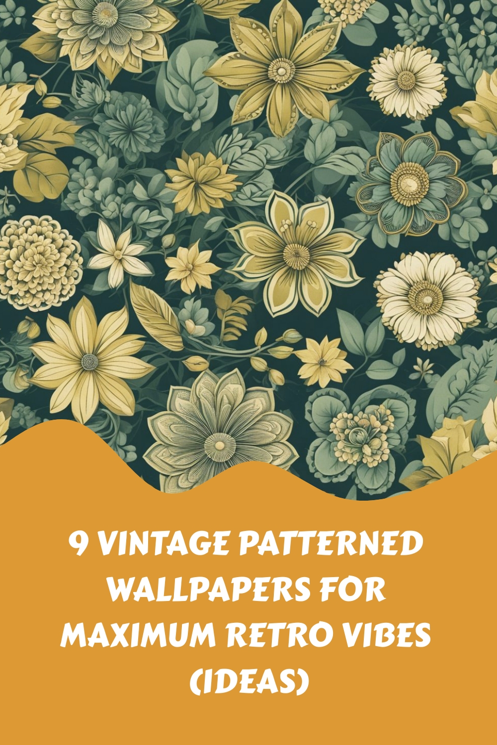 9 Vintage Patterned Wallpapers for Maximum Retro Vibes Ideas generated pin 159658