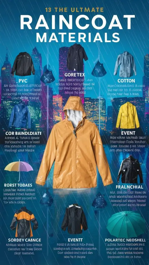 The Best Raincoat Material Fabric Name in Any Weather