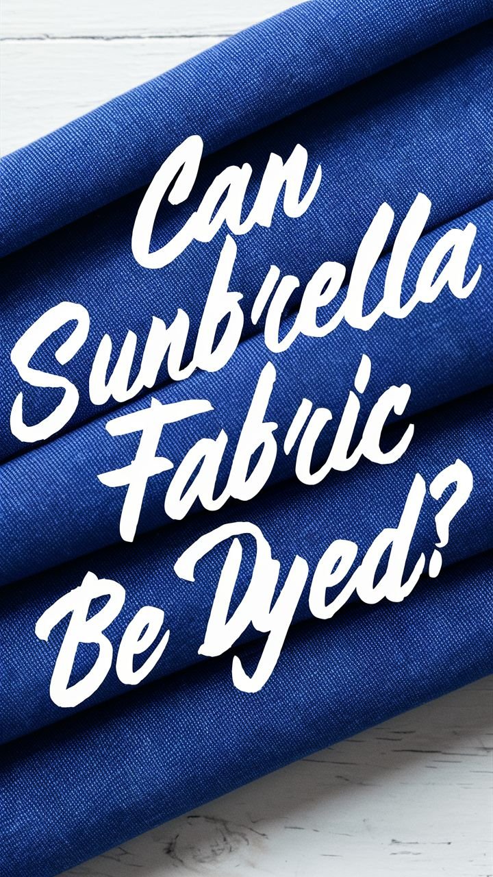 Can Sunbrella fabric be dyed? (Miami + Get Wet)