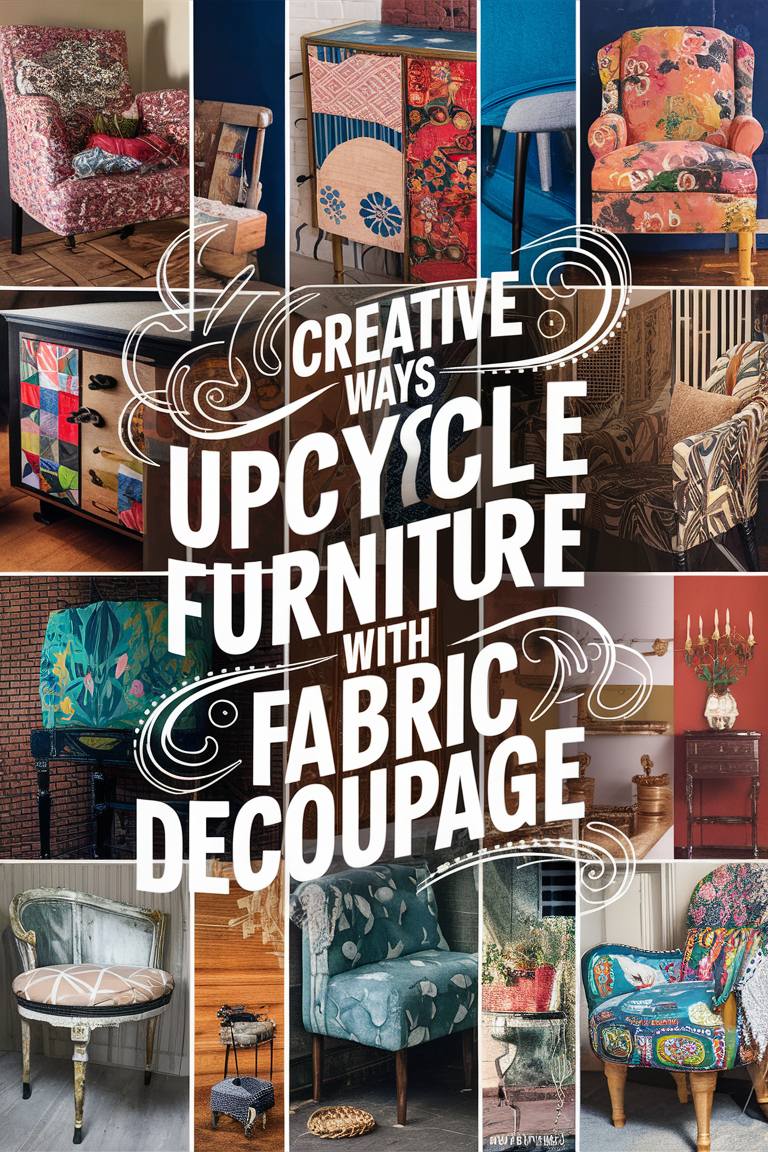 7 Creative Ways to Upcycle Furniture with Fabric Decoupage ...