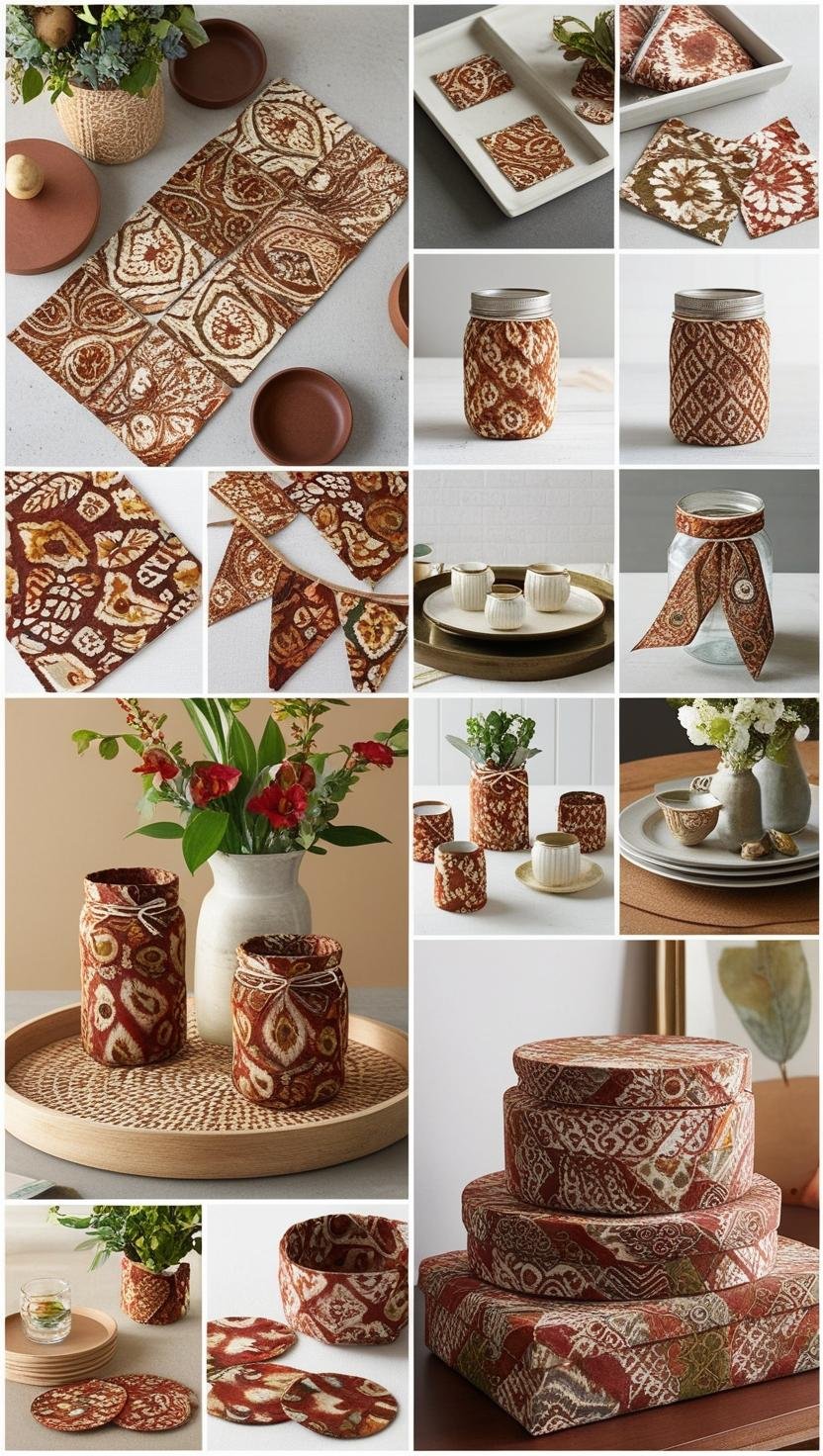 Playful Accents with Small Earthy Toned Batik Details Home Decor Design Ideas Cut sma 1