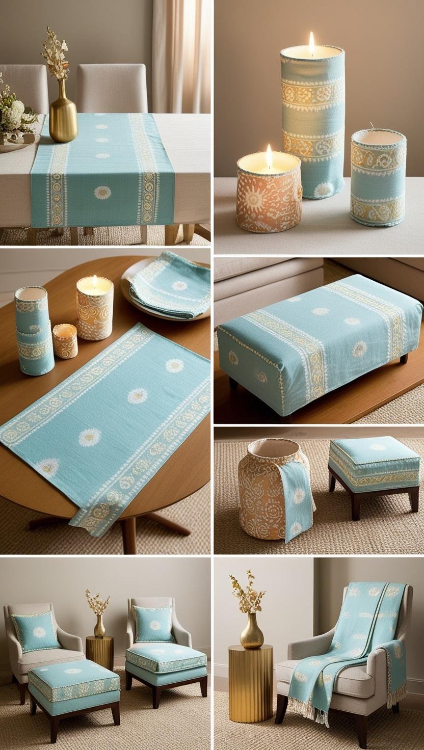 Soft Pastel Touch with Ethnic Indonesian Batik Fabric Home Decor Design Ideas Opt for pastel colored batik with 1