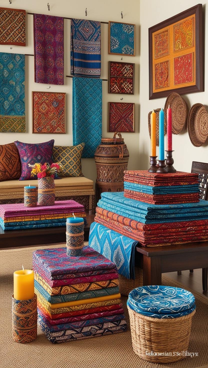 Traditional Harmony with Ethnic Indonesian Batik Variety Home Decor Design Ideas Mix batik fabrics f 2