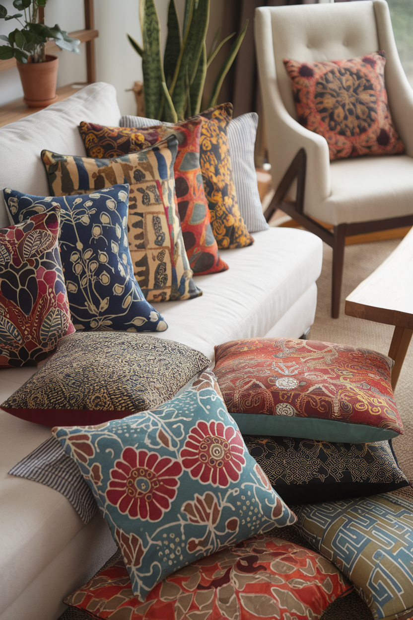 Batik Cushion Covers