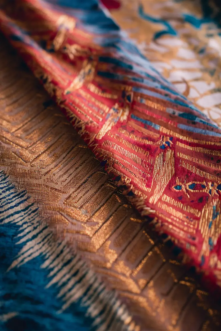 Batik Fabric textures