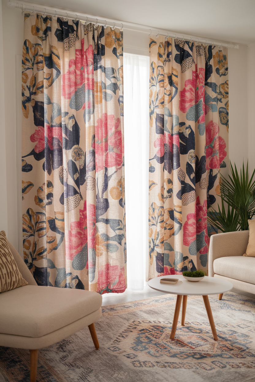 Embrace Nature with Floor-Length Curtains