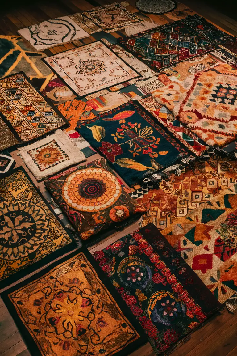 Batik Patterned rugs