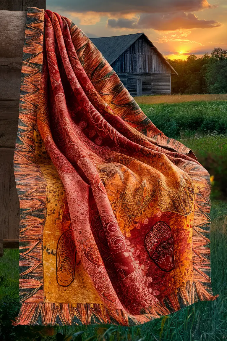 Batik Rustic throw