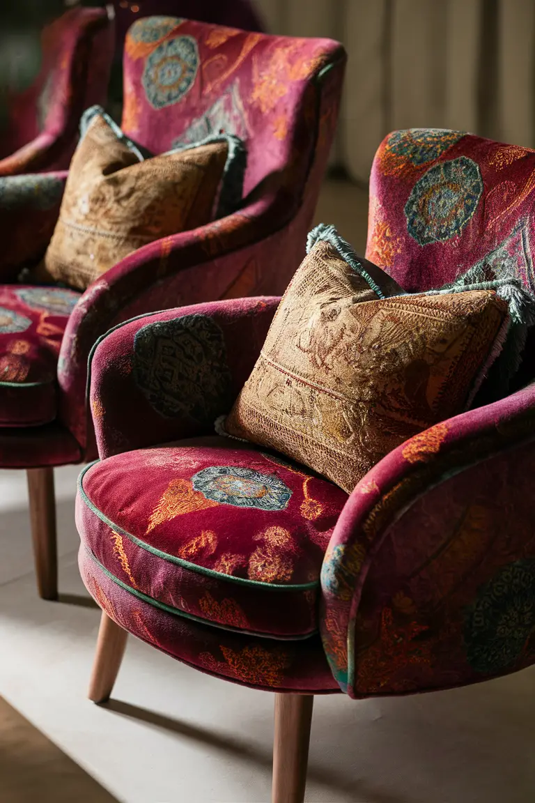 Batik Velvet chairs