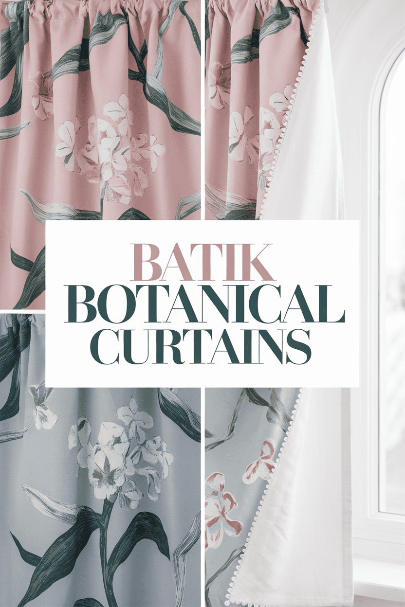 batik botanical curtains bbbbb 46902