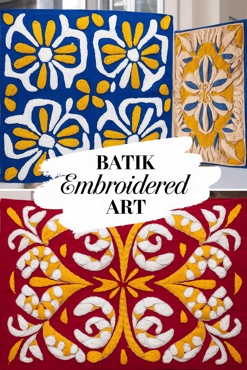 batik embroidered art bbbbb 70784