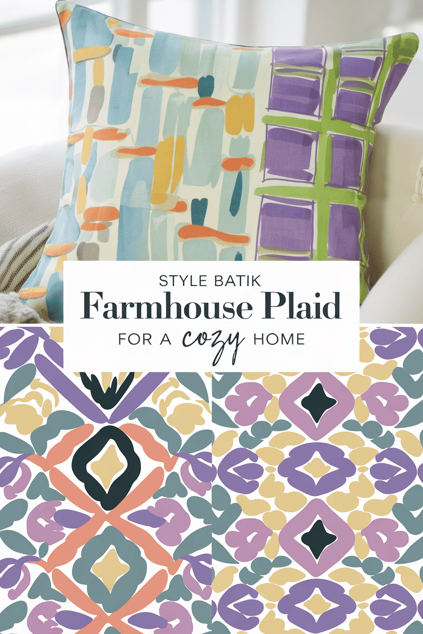 batik farmhouse plaid bbbbb 24633