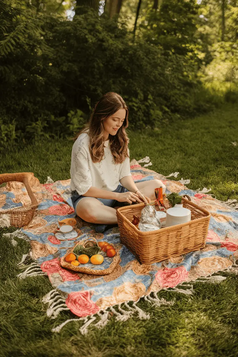 As a Picnic Blanket or Outdoor Throw