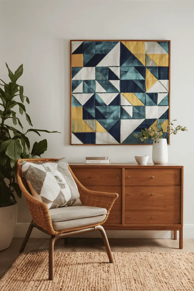 Batik Geometric Wall Art