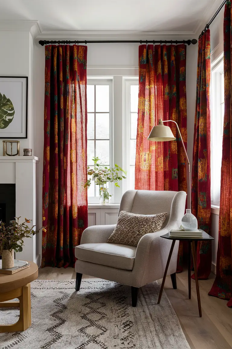 Bold Batik Curtains for a Statement Look