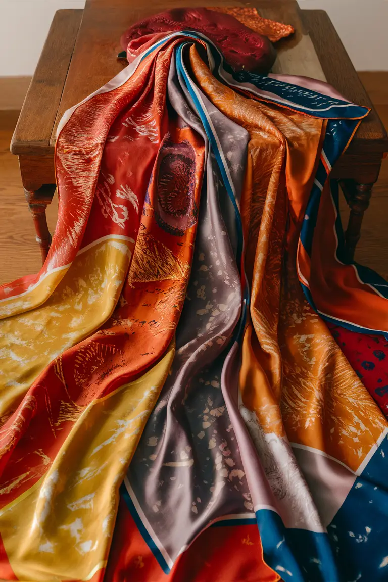 Batik Silk throws