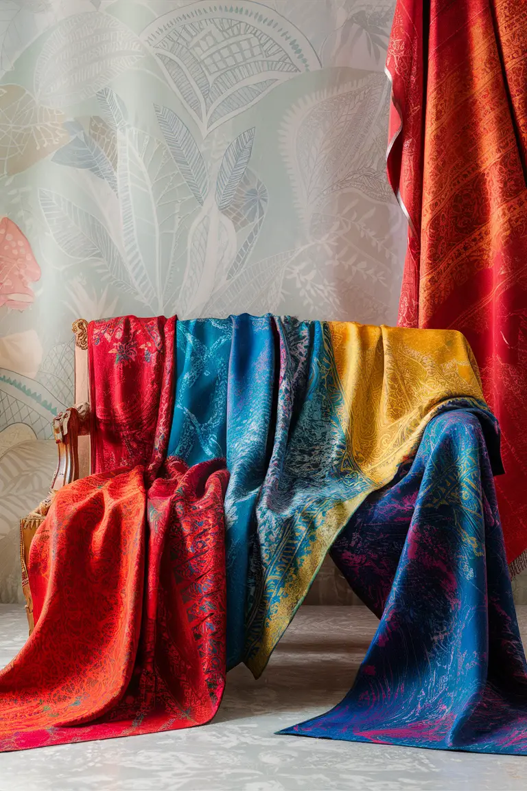 Batik Silk throws