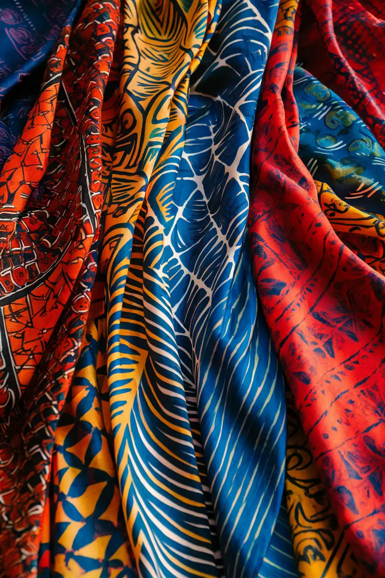 Batik Silk throws