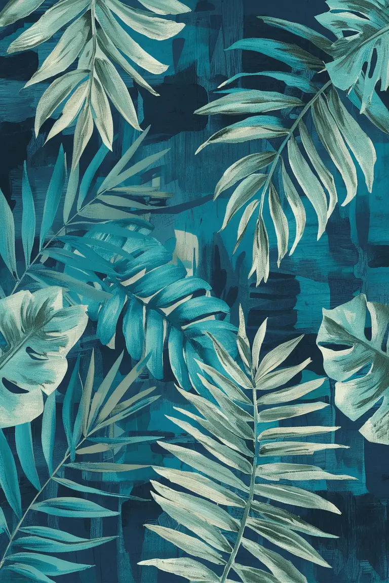 Scenic Tropical Batik Wall Art