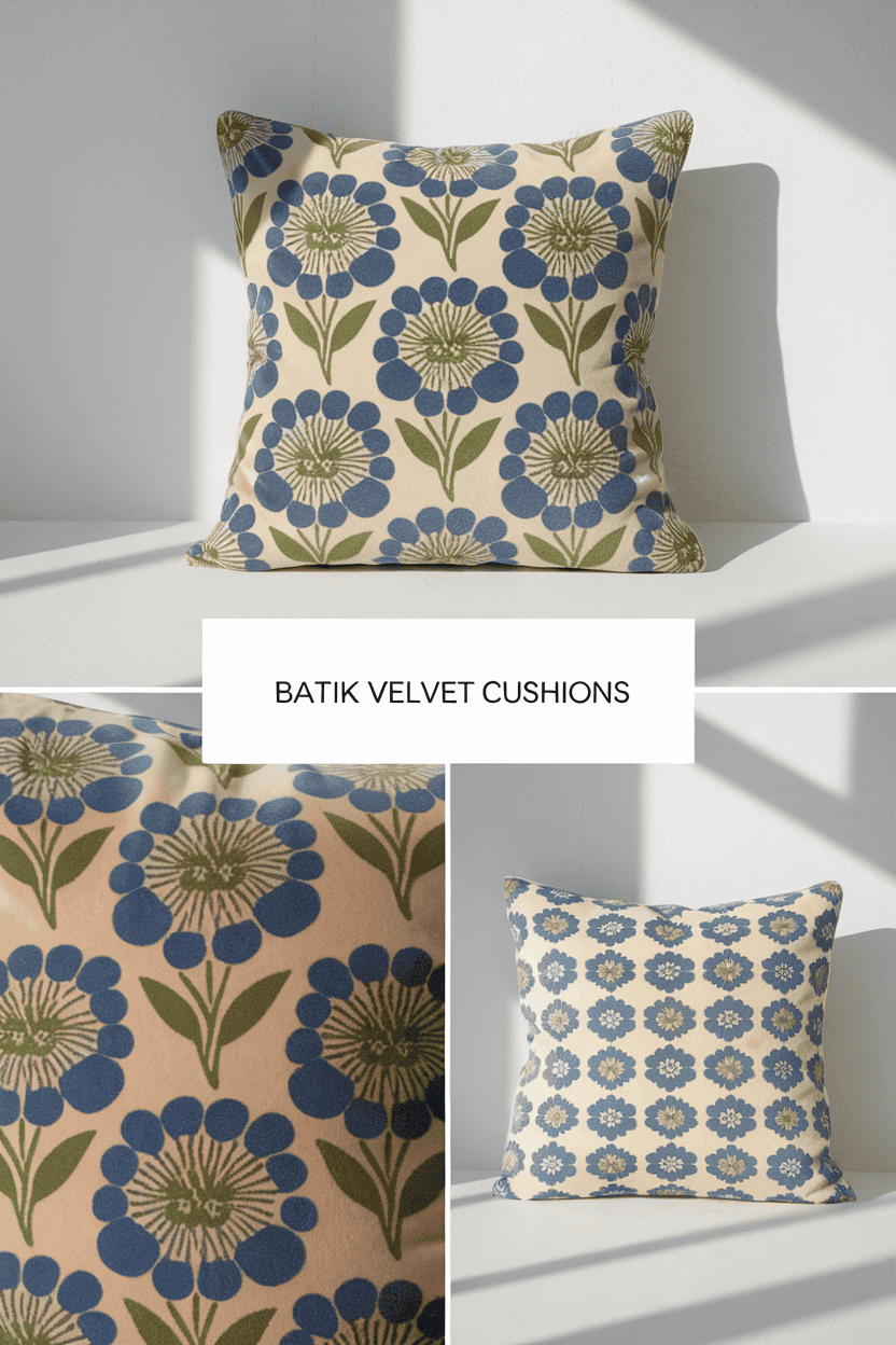 batik velvet cushions bbbbb 92211