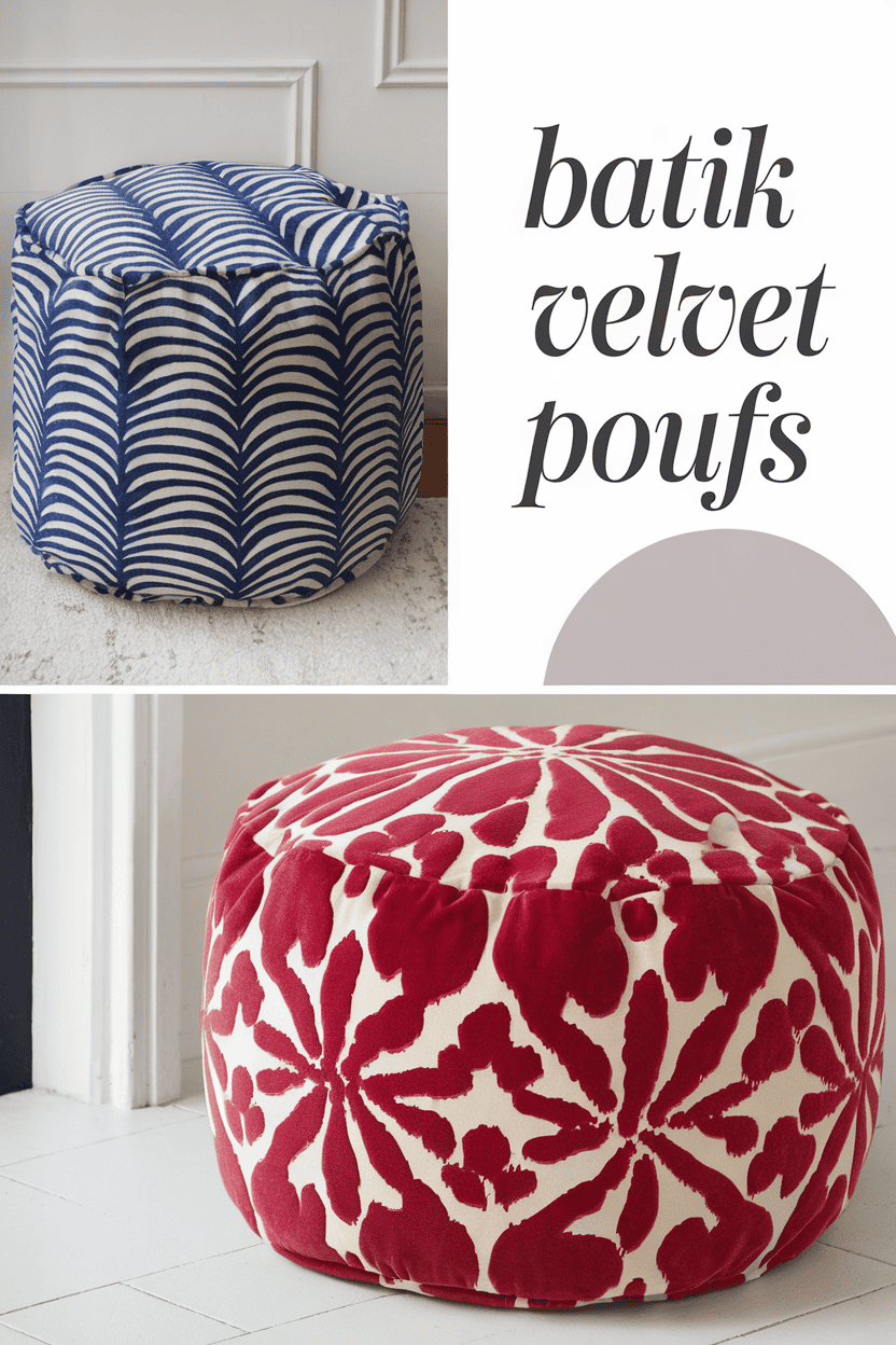 batik velvet poufs bbbbb 84885