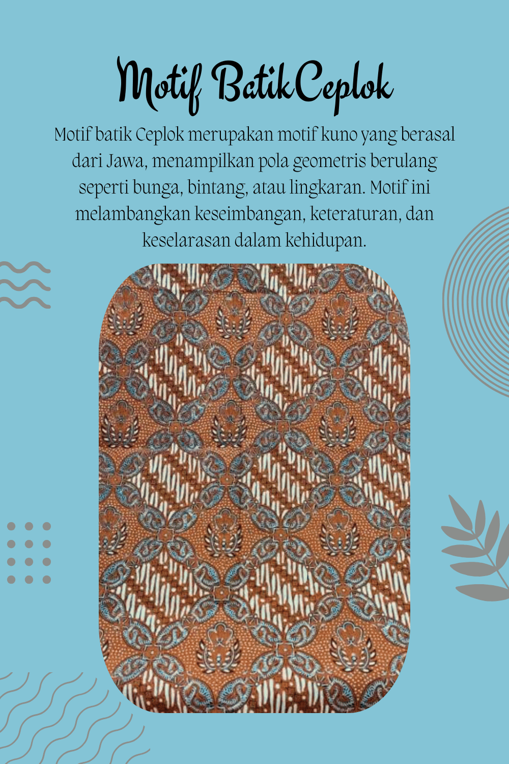 motif batik ceplok