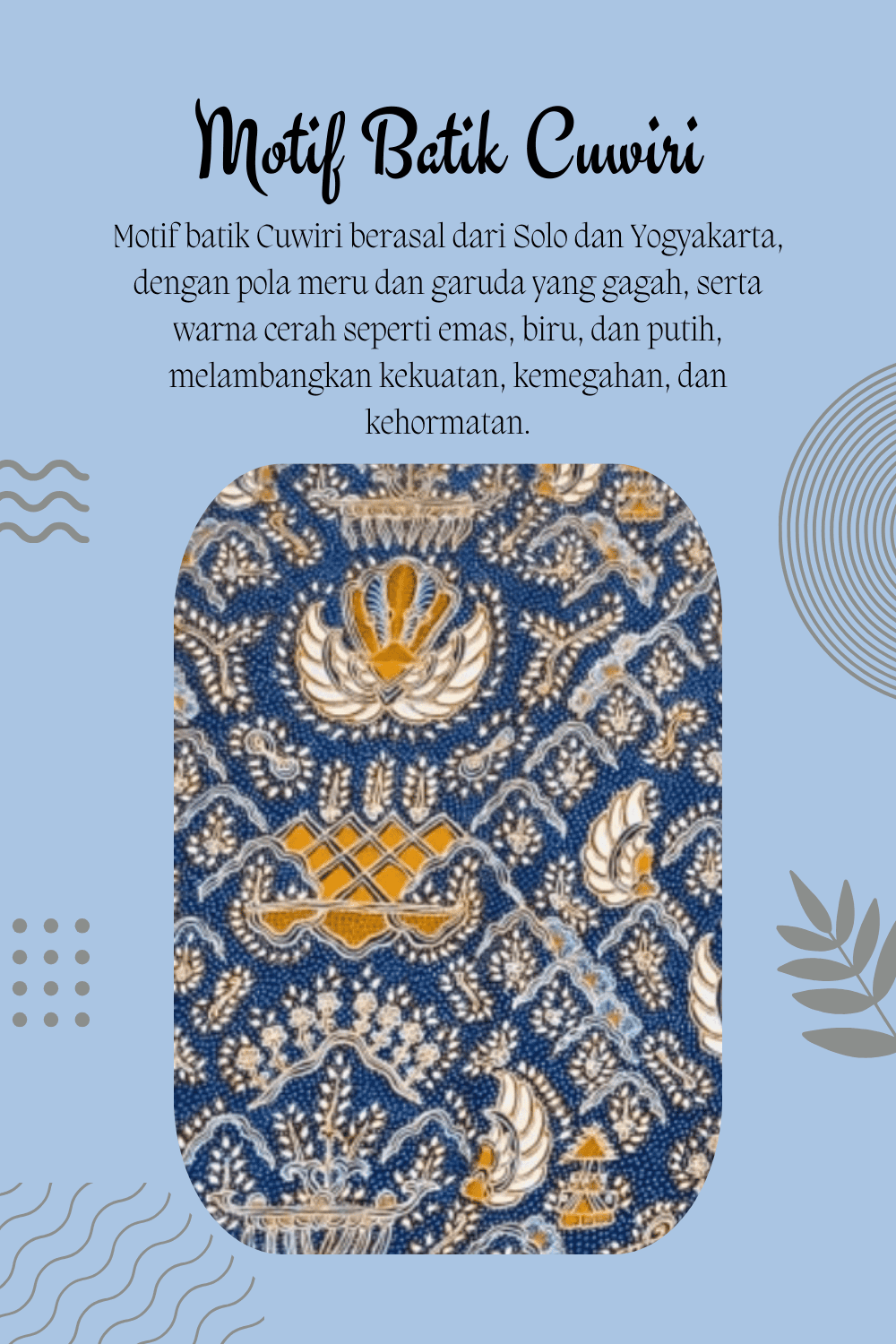 motif batik cuwiri