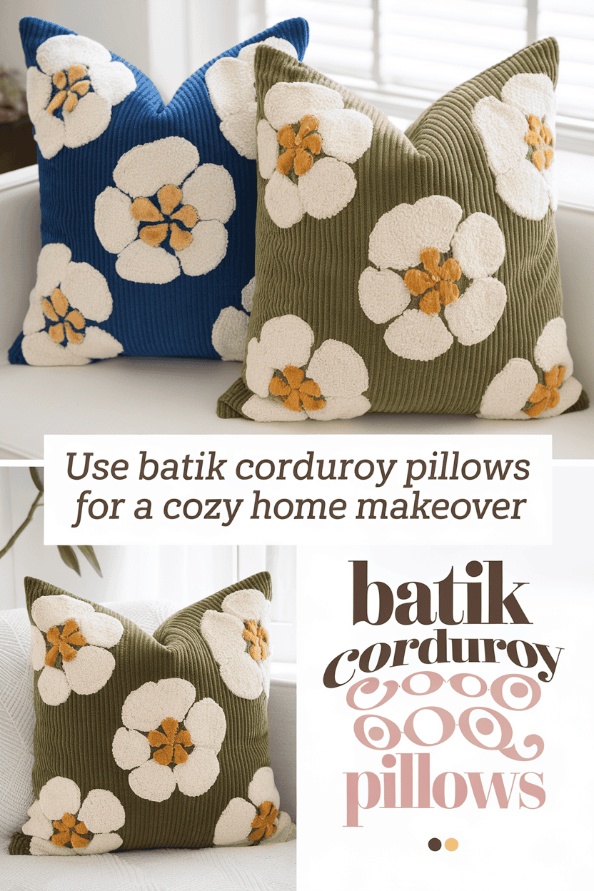 batik corduroy pillows bbbbb 42557