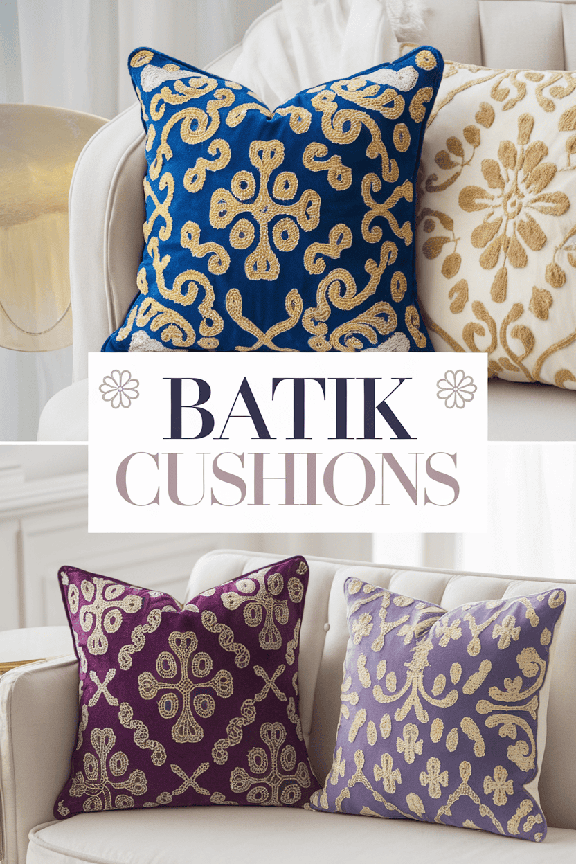 batik embroidered cushions bbbbb 78162