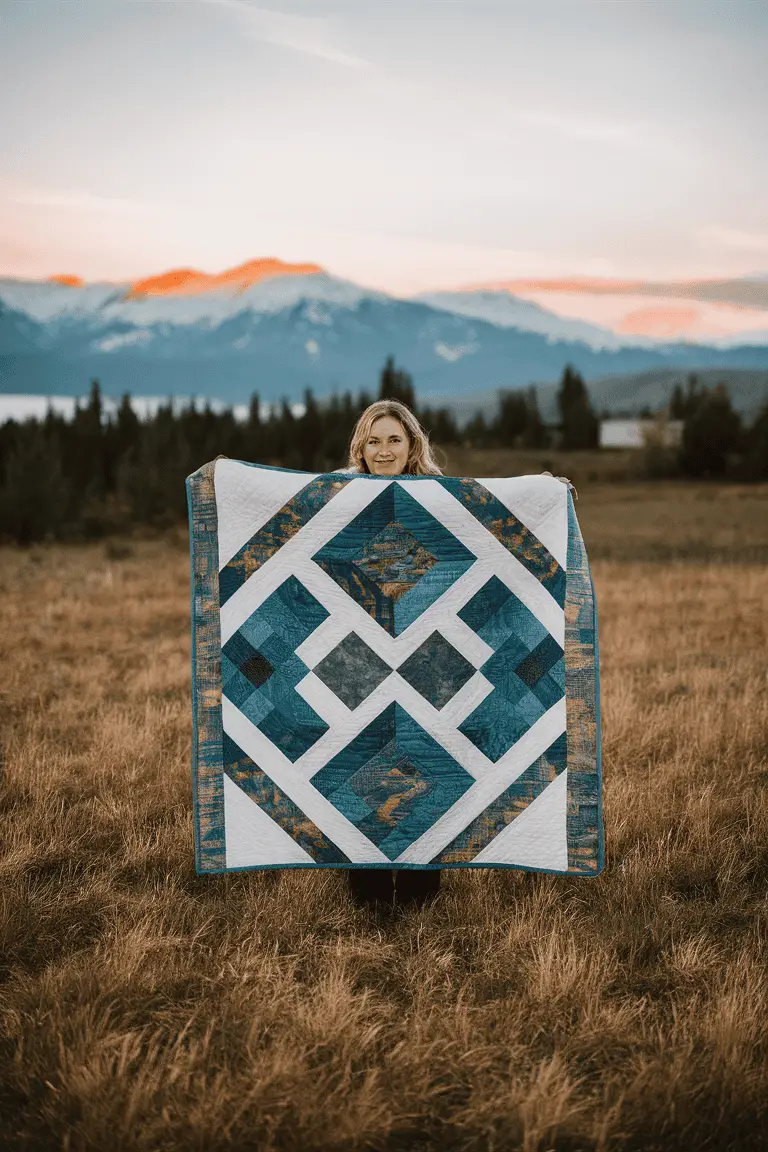 Batik Diamond Delight Quilt