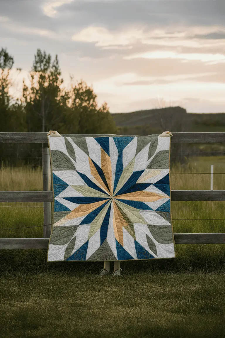 Batik Starburst Quilt