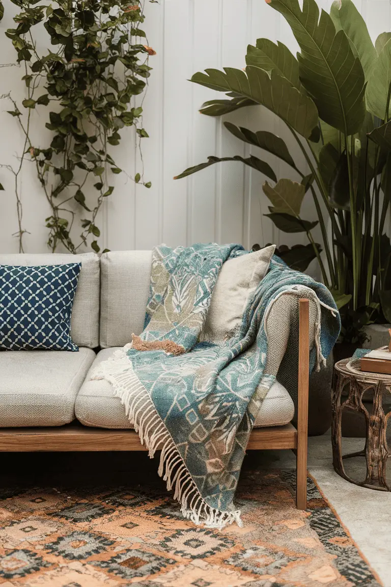 Batik Knit Throws for Outdoor Comfort