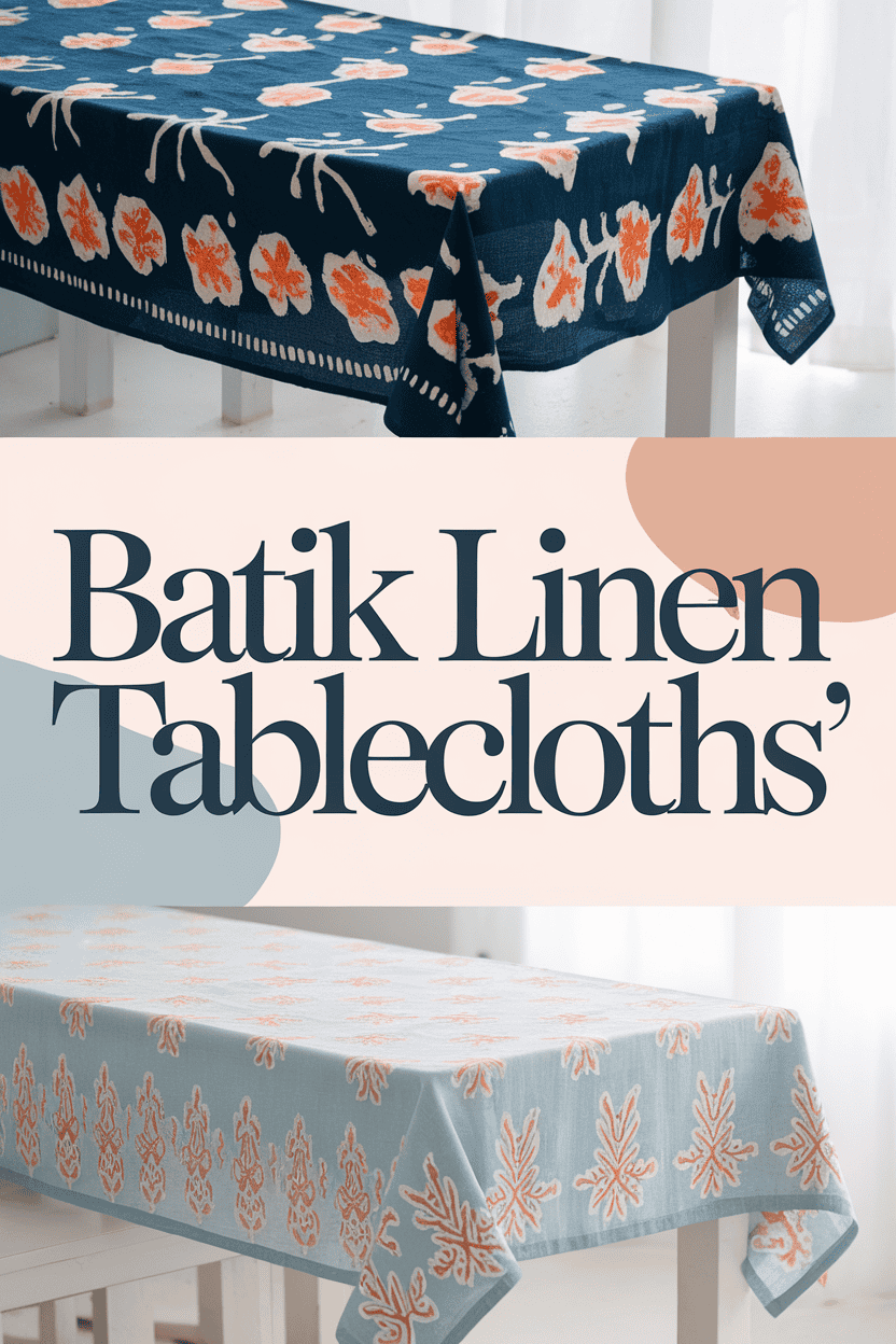 batik linen tablecloths bbbbb 63016