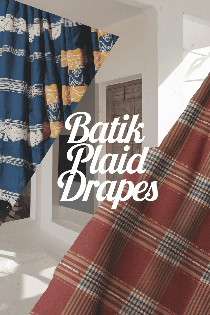 batik plaid drapes bbbbb 62885