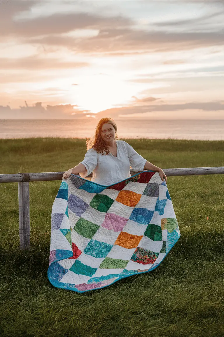 Ocean Breeze Batik Quilt