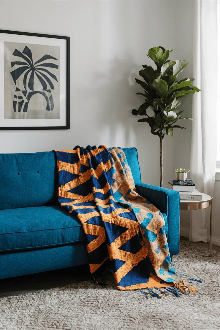 Geometric Patterns Batik Throw