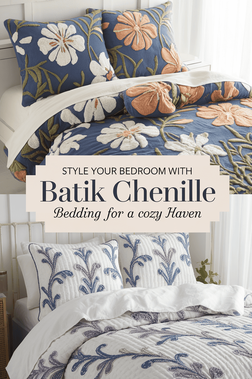 batik chenille bedding bbbbb 51392