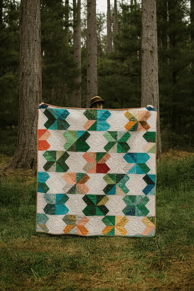 Radiant Rainforest Batik Quilt