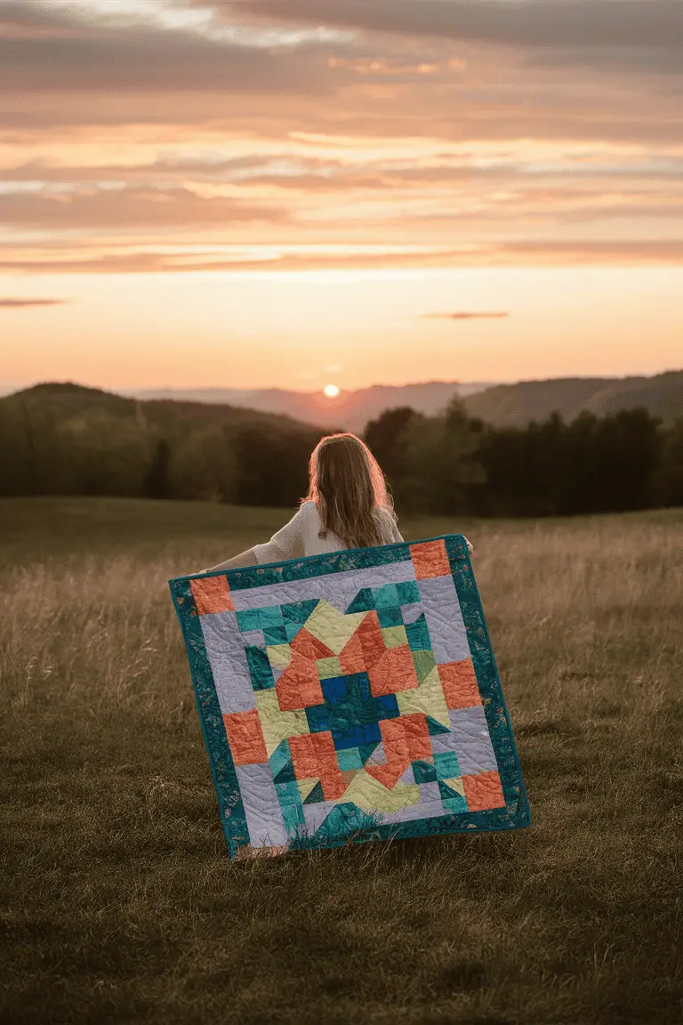 Sunset Dream Batik Quilt