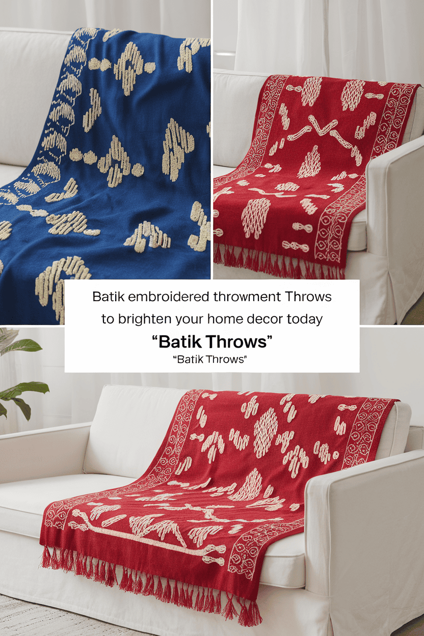 batik embroidered throws 2 bbbbb 59972