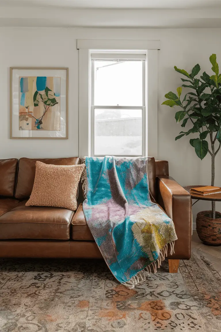 Nature's Touch Batik Throw