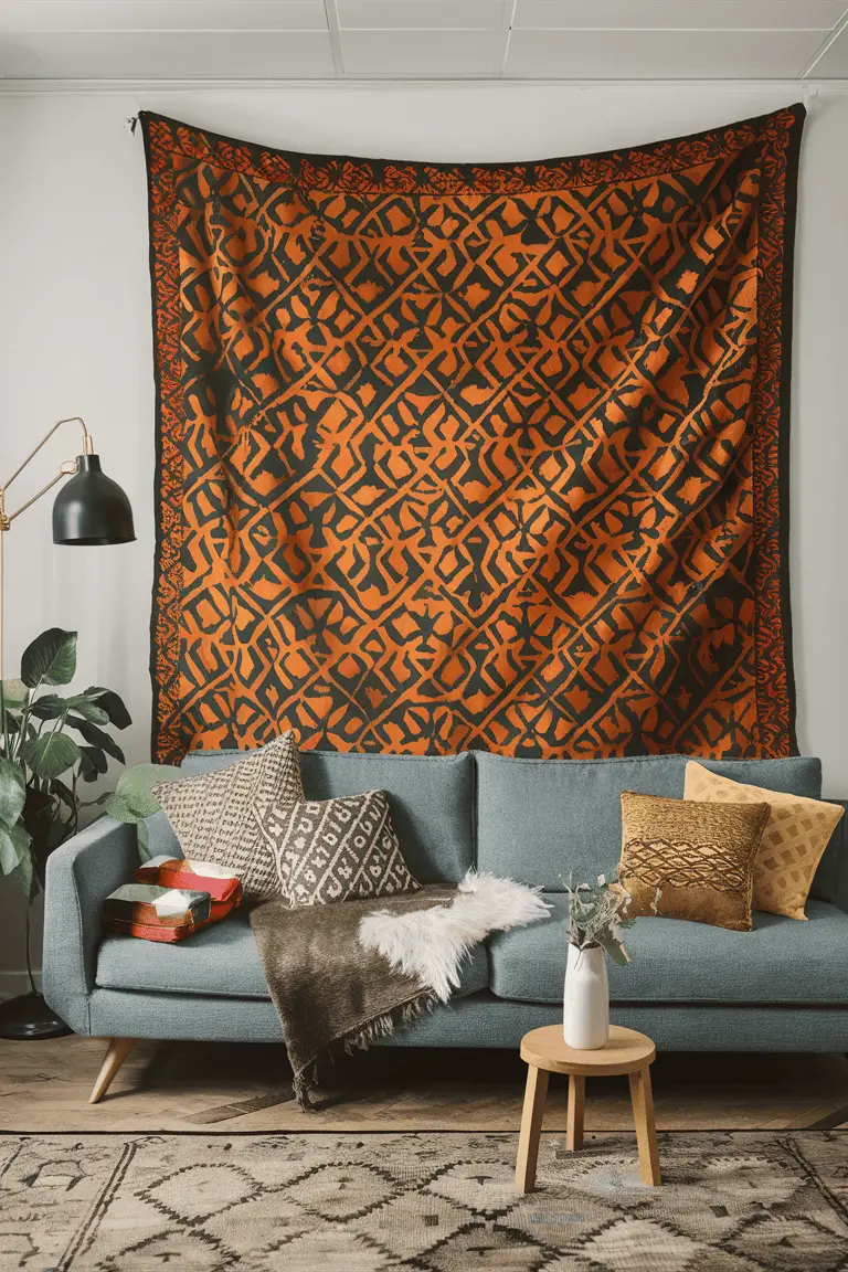 Geometric Patterns Batik Tapestry