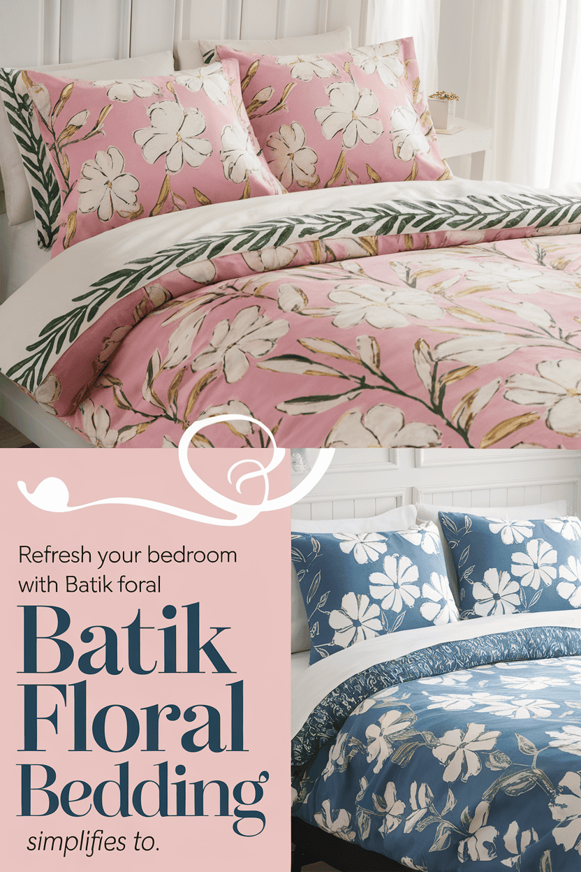 batik floral bedding bbbbb 47502