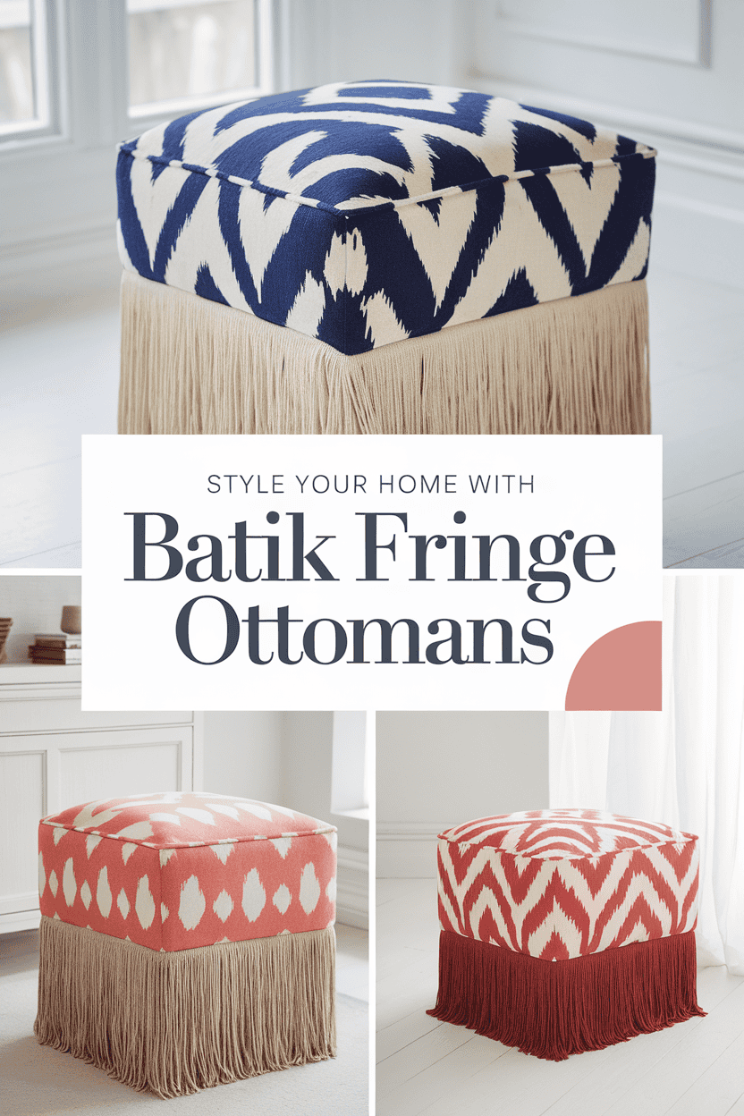 batik fringe ottomans bbbbb 45650